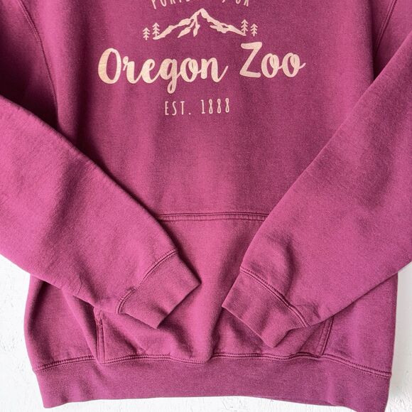 Portland Oregon Purple Hoodie Sweatshirt no size tag Womens L Mens M - Picture 6 of 14
